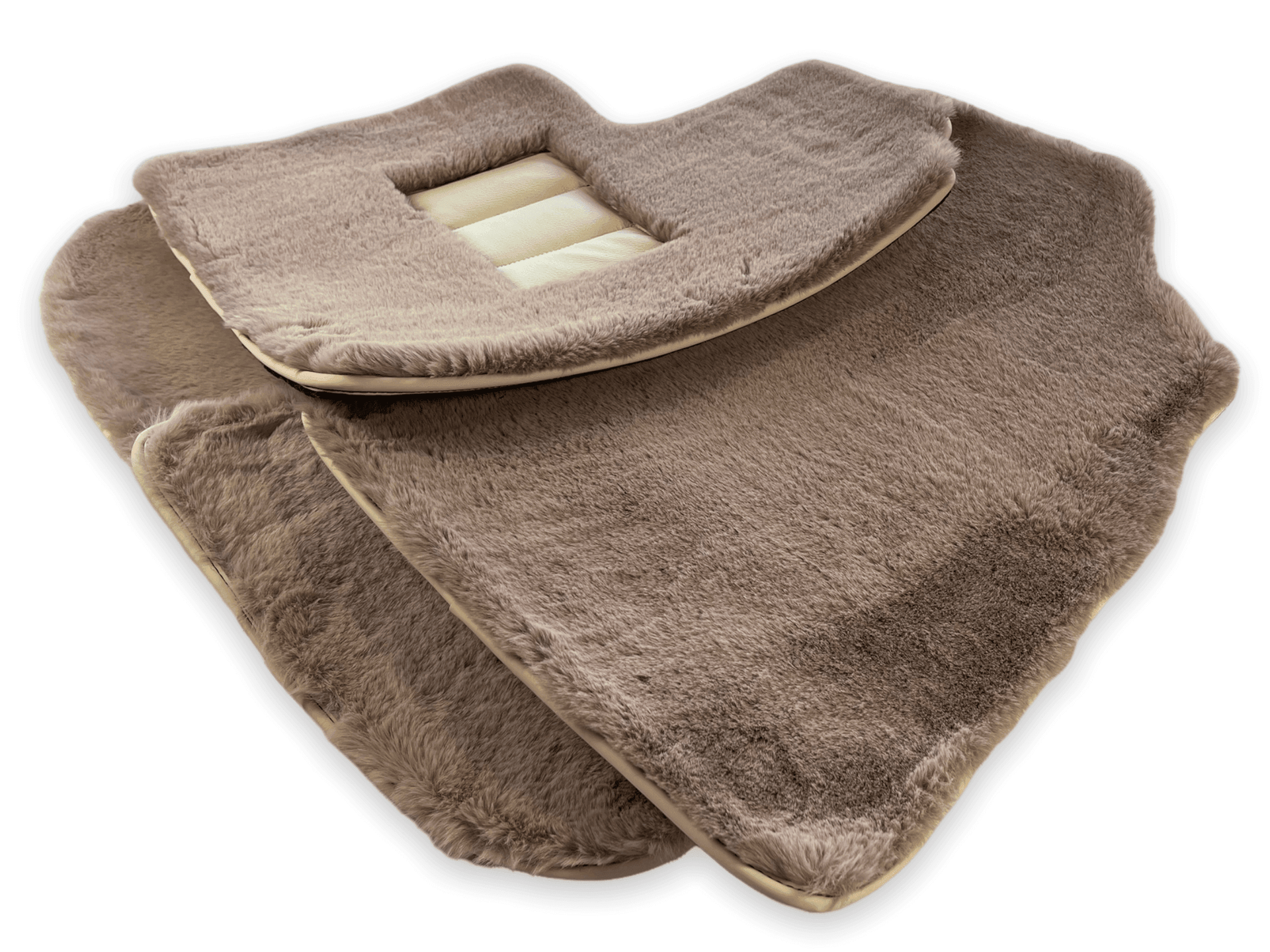 Sheepskin Floor Mats For Bentley Continental GTC (2006–2011) Er56 Design - AutoWin