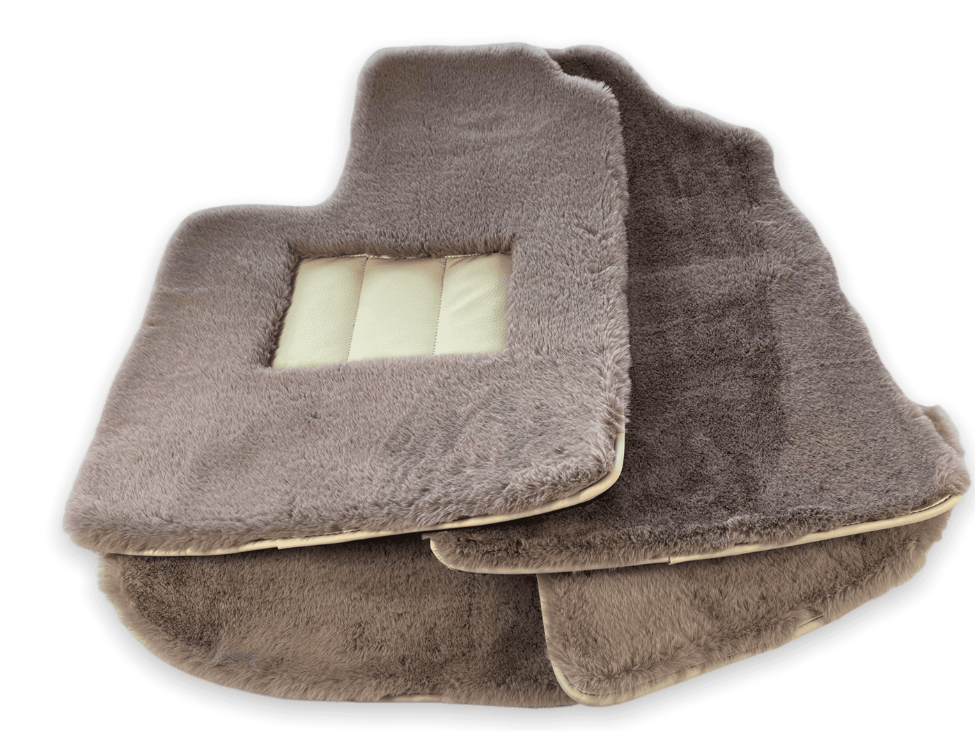 Sheepskin Floor Mats For Bentley Continental GTC (2006–2011) Er56 Design - AutoWin