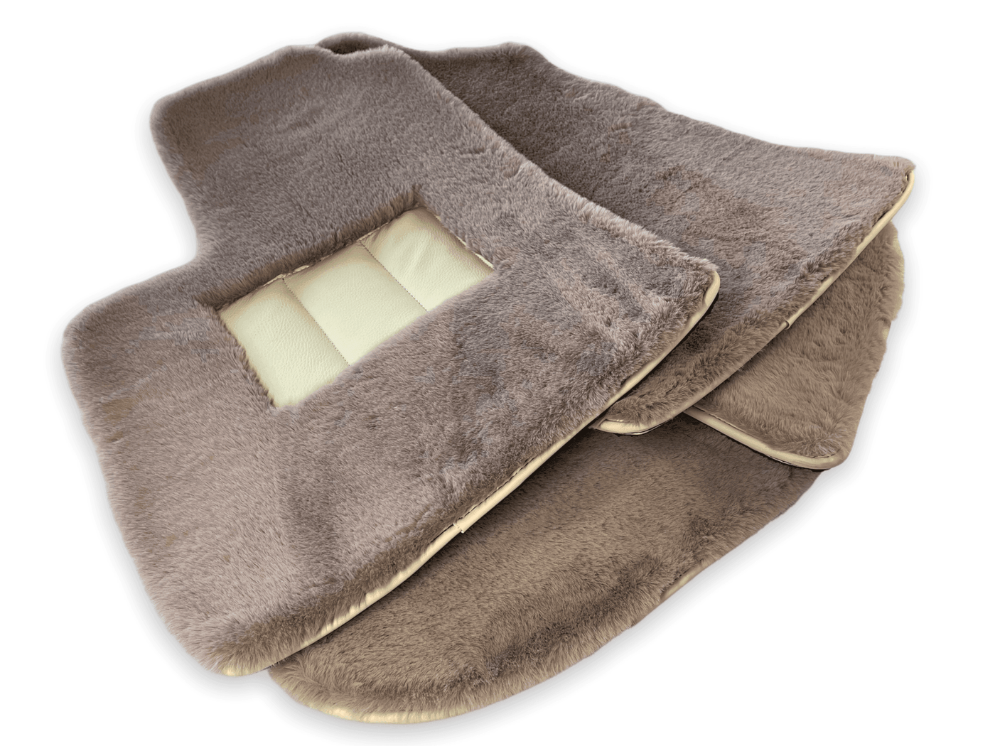 Sheepskin Floor Mats For Bentley Continental GTC (2006–2011) Er56 Design - AutoWin