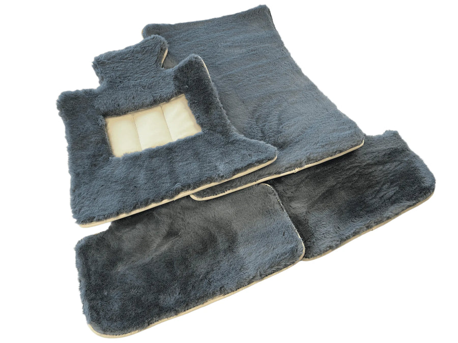Sheepskin Floor Mats For Rolls Royce Phantom VIII (2017-2024) ER56 Design Brand - AutoWin