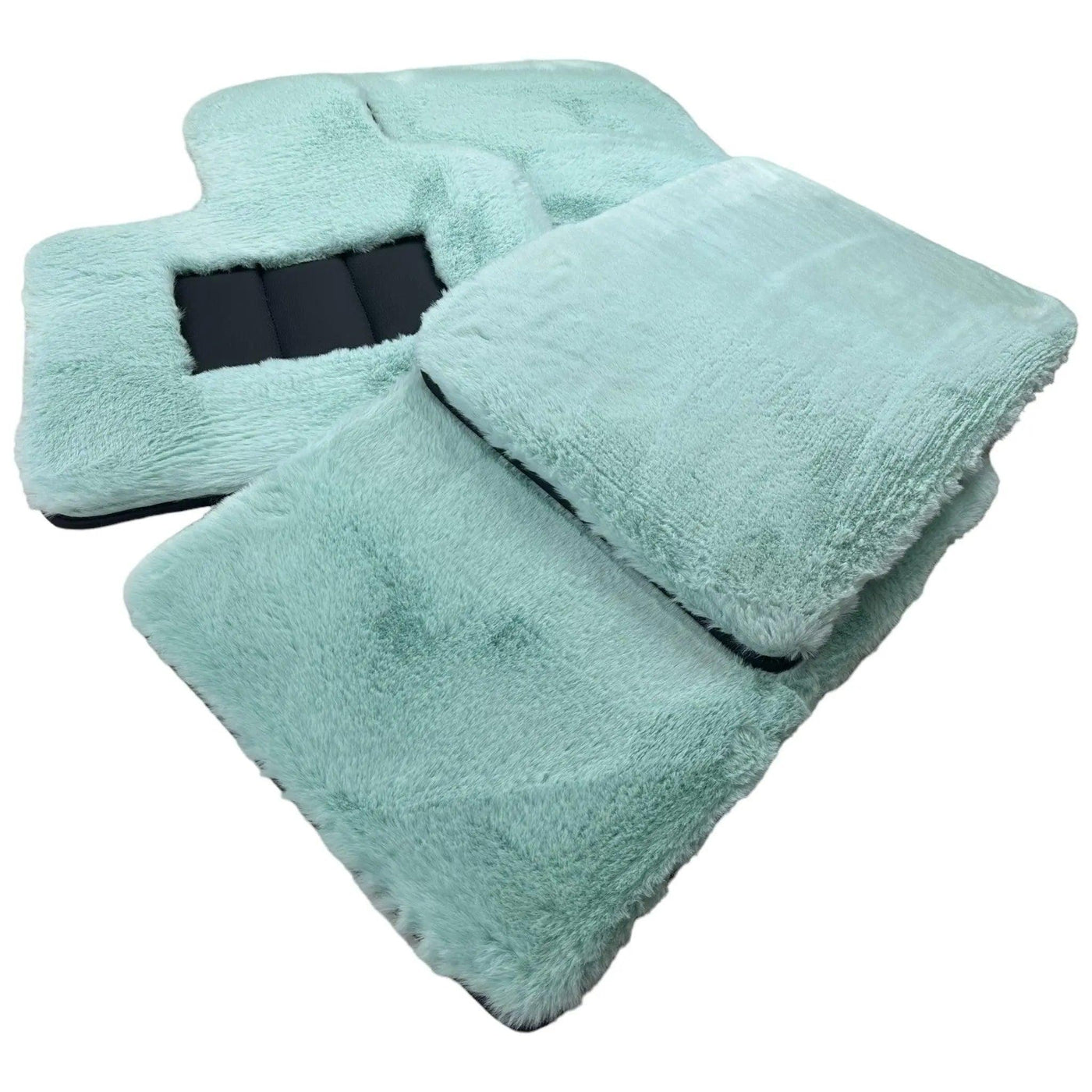Tiffany Blue Sheepskin Floor Mats For Rolls Royce Ghost Series I (2010–2020) Er56 Design Brand - AutoWin