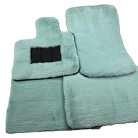 Tiffany Blue Sheepskin Floor Mats For Rolls Royce Phantom Drophead Coupe 2007–2016 Er56 Design Brand - AutoWin