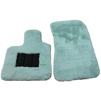 Tiffany Blue Sheepskin Floor Mats For Rolls Royce Shadow 1965-1977 - AutoWin