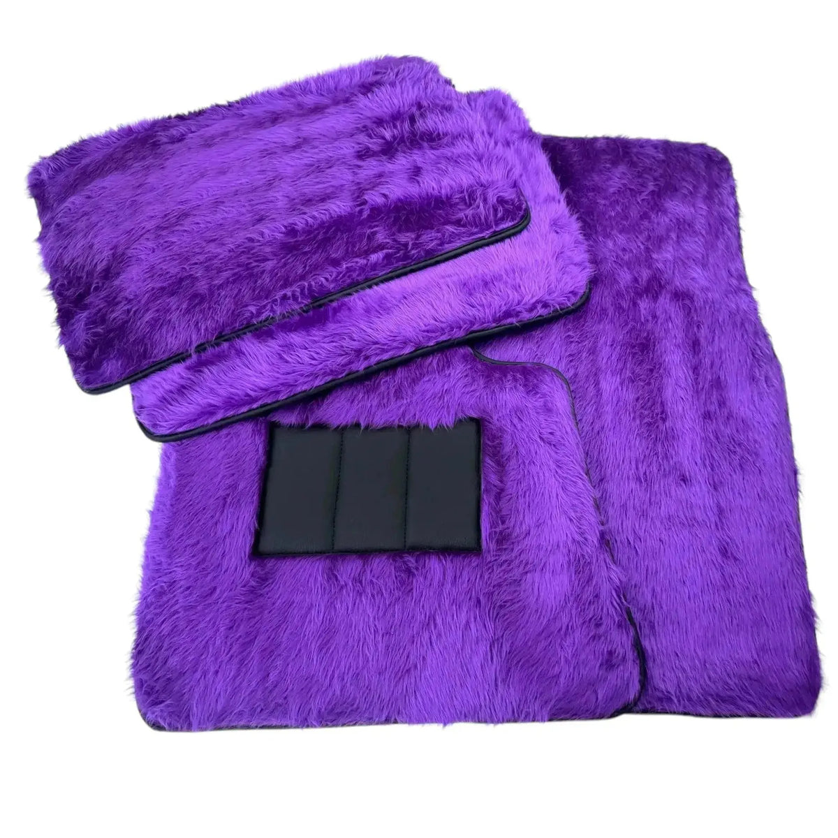 Violet Sheepskin Floor Mats for Rolls-Royce Phantom Sedan (2003-2016)