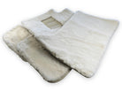 White Sheepskin Floor Mats For Bentley Bentayga Er56 Design Brand - AutoWin