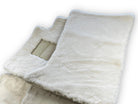 White Sheepskin Floor Mats For Bentley Bentayga Er56 Design Brand - AutoWin