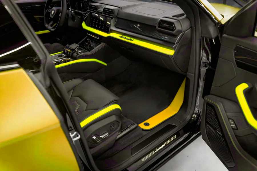 Alfombrillas de coche negras a medida para Lamborghini Urus
