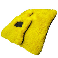 Yellow Sheepskin Floor Mats for Rolls Royce Ghost Series II (2021-2024) ER56 Design Brand - AutoWin