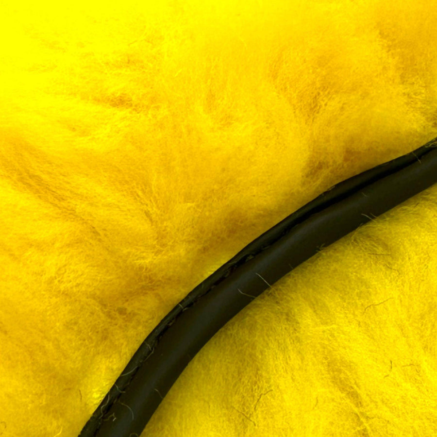 Yellow Sheepskin Floor Mats for Rolls Royce Ghost Series II (2021-2024) ER56 Design Brand - AutoWin