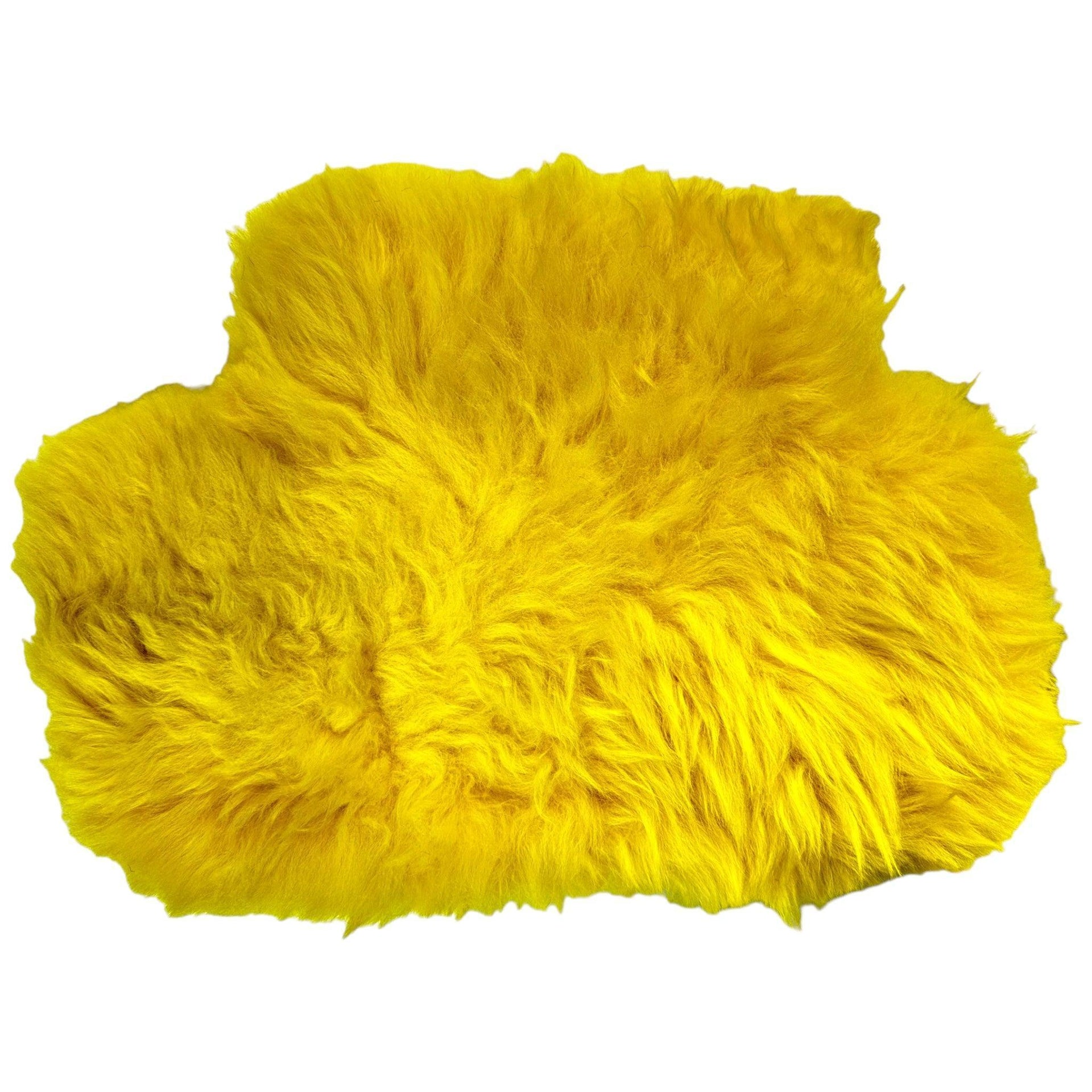 Yellow Sheepskin Floor Mats for Rolls Royce Phantom VIII (2017-2024) ER56 Design Brand - AutoWin