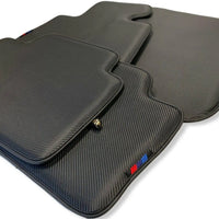Floor Mats For BMW 3 Series E46 Coupe AutoWin Brand Carbon Fiber Leather - AutoWin