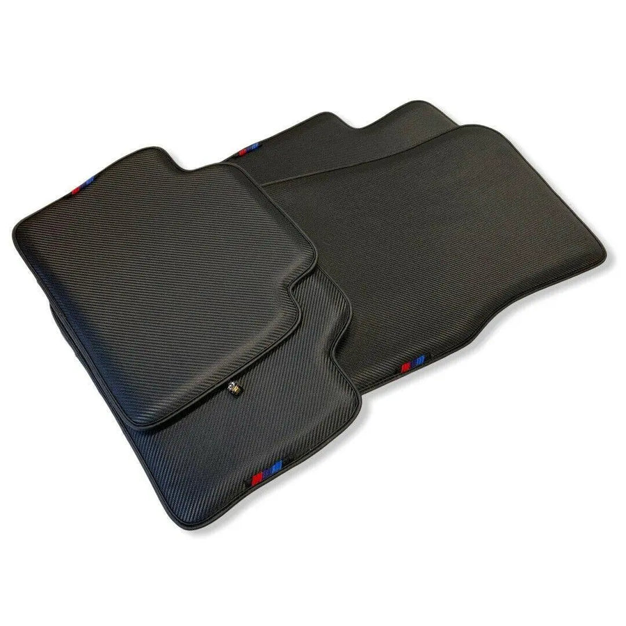 Floor Mats For BMW 8 Series G14 Autowin Brand Carbon Fiber Leather - AutoWin