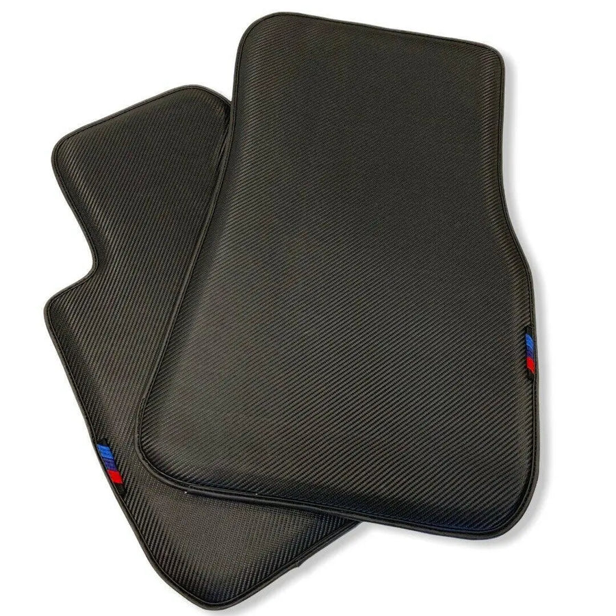 Floor Mats For BMW 8 Series G14 Autowin Brand Carbon Fiber Leather - AutoWin