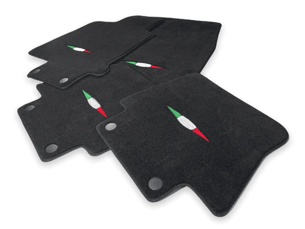 Floor Mats For Maserati GranCabrio I (2010-2019) Black IT Edition - AutoWin