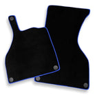 Floor Mats For Mercedes-Benz SLR Mclaren 2005-2009 Black Blue Trim - AutoWin