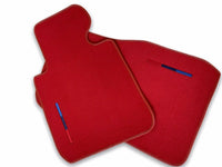 Red Floor Mats For BMW 5 Series E60 With M Package - AutoWin