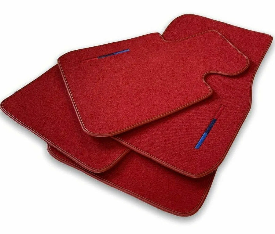 Red Floor Mats For BMW 6 Series F06 Gran Coupe With M Package - AutoWin