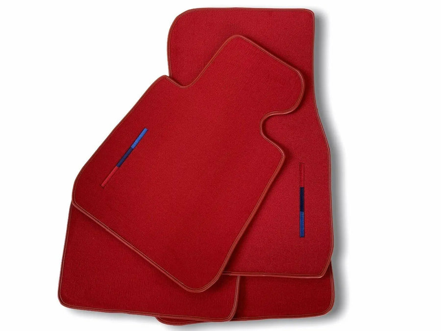 Red Floor Mats For BMW 6 Series F06 Gran Coupe With M Package - AutoWin