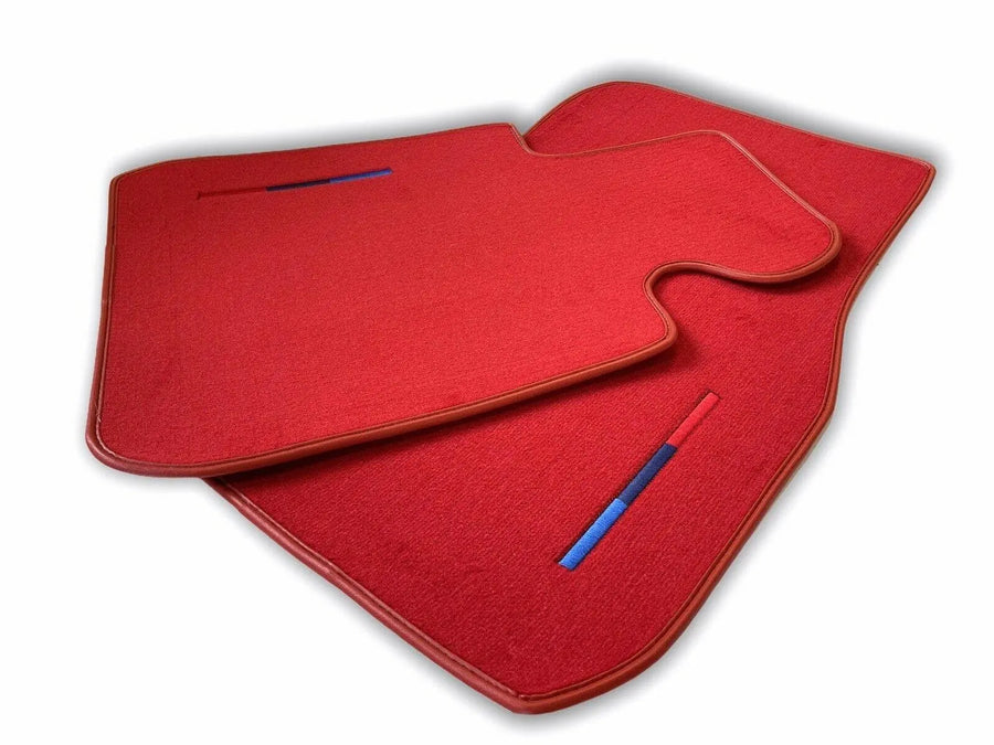 Red Floor Mats For BMW 7 Series E65 With M Package - AutoWin