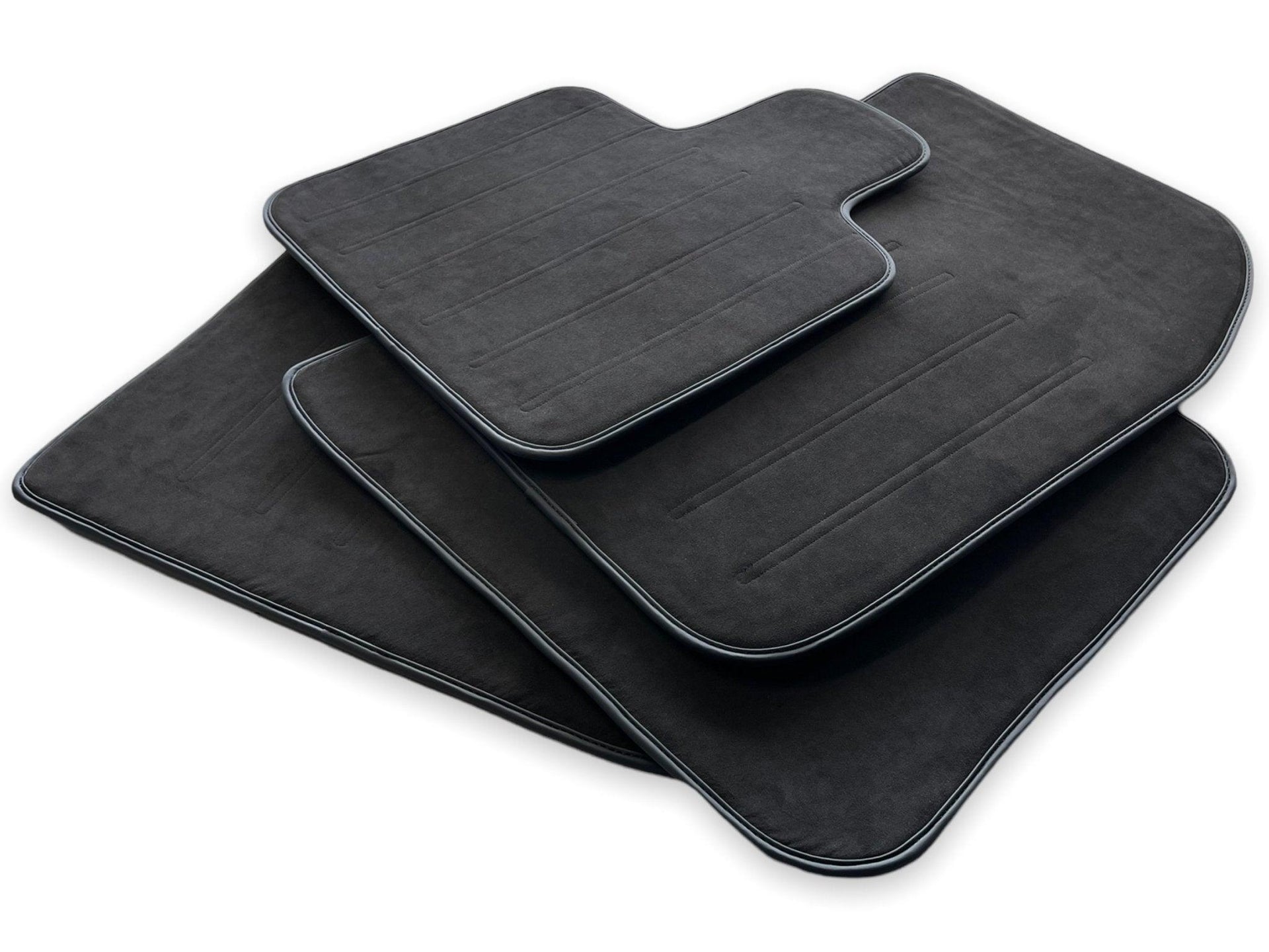 Alcantara Floor Mats For Rolls Royce Black Badge Phantom VIII (2017-2024) - AutoWin