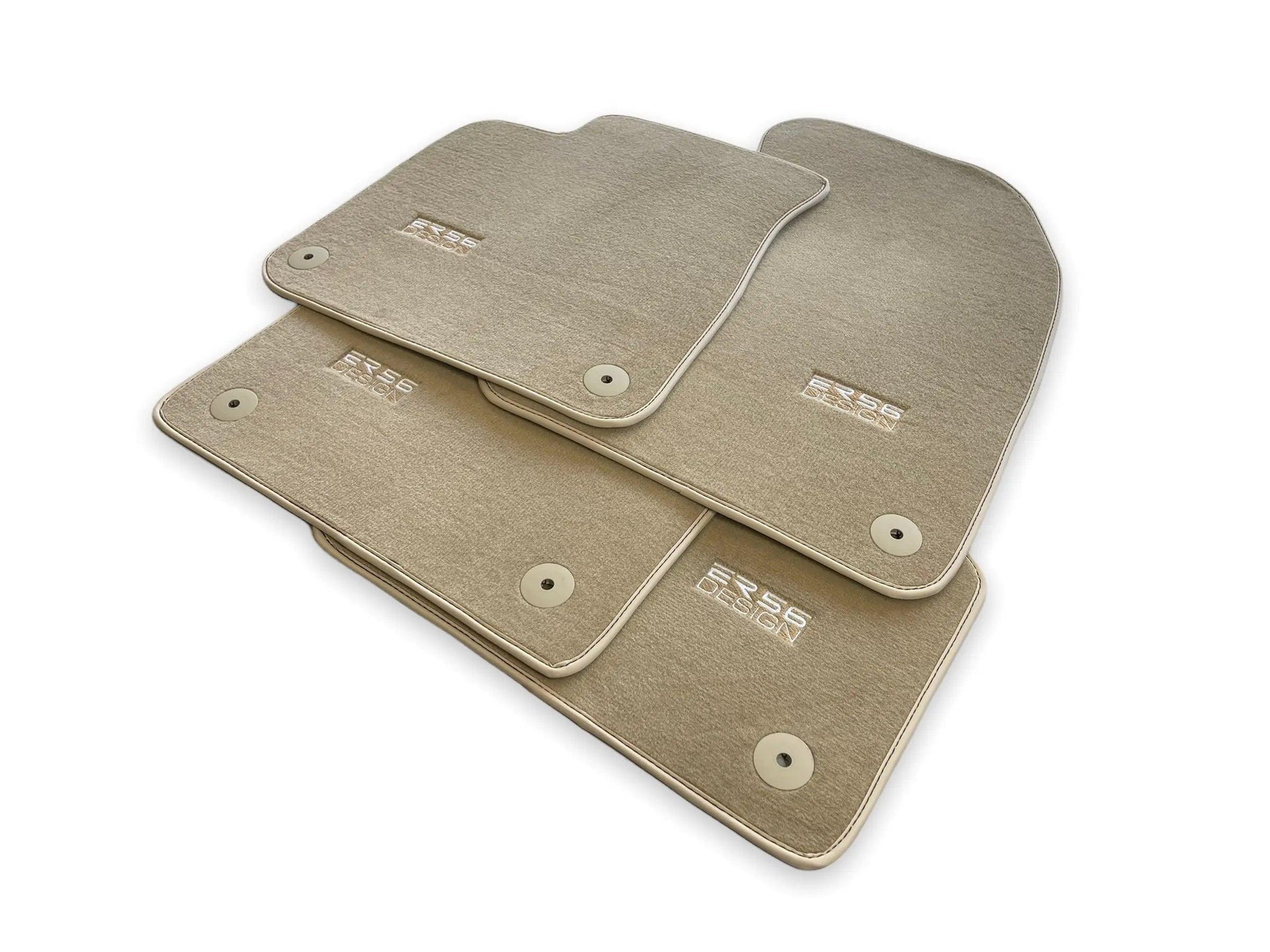 Beige Floor Mats for Audi A1 3-door Hatchback 2010-2018 - AutoWin