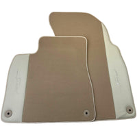 Beige Floor Mats for Bentley Flying Spur (2013-2019) with Leather - AutoWin