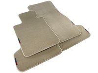 Beige Floor Mats For BMW 8 Series G14 With M Package AutoWin Brand - AutoWin