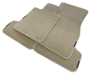 Beige Floor Mats For BMW M4 Series F82 With M Package AutoWin Brand - AutoWin