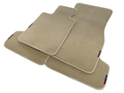 Beige Floor Mats For BMW X4 Series F26 With M Package - AutoWin