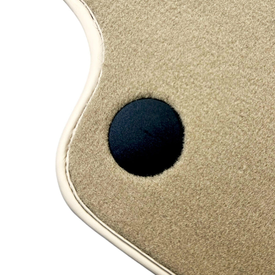 Beige Floor Mats For Mercedes Benz E-Class W214 Sedan (2023-2024) | Limited Edition - AutoWin