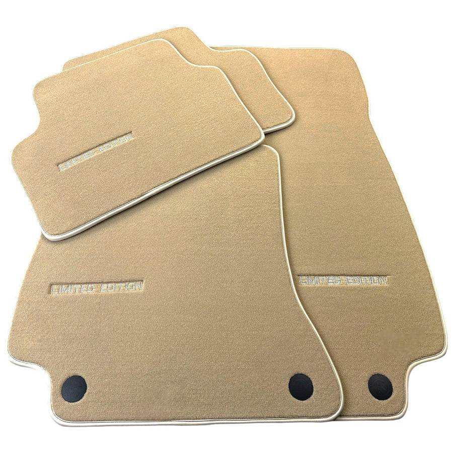 Beige Floor Mats For Mercedes Benz E-Class W214 Sedan (2023-2024) | Limited Edition - AutoWin