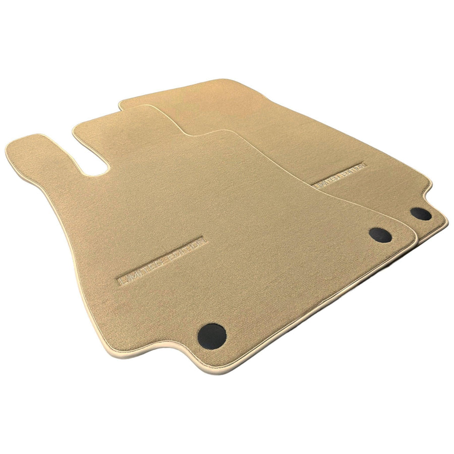 Beige Floor Mats For Mercedes Benz E-Class W214 Sedan (2023-2024) | Limited Edition - AutoWin