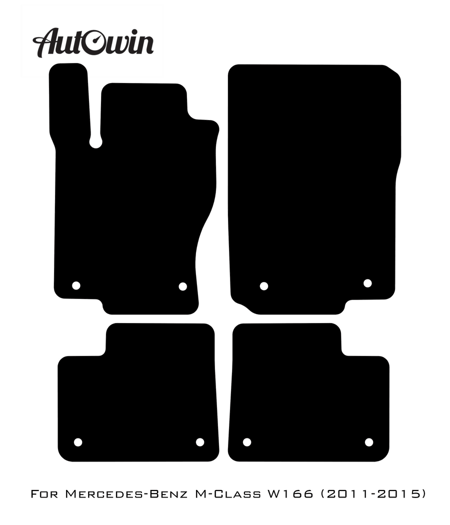 Beige Floor Mats For Mercedes Benz M-Class W166 (2011-2015) | Limited Edition - AutoWin