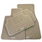 Beige Leather Floor Floor Mats For BMW 7 Series E65 AutoWin Brand - AutoWin