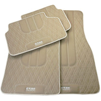 Beige Leather Floor Floor Mats For BMW X3 Series F25 - AutoWin