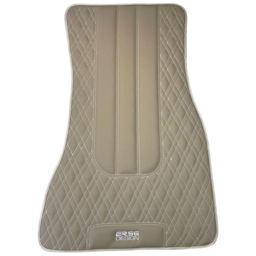 Beige Leather Floor Mats For BMW 7 Series E38 - AutoWin
