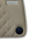 Beige Leather Floor Mats For Mercedes Benz GLA-Class H247 (2020-2023) | ER56 Design - AutoWin