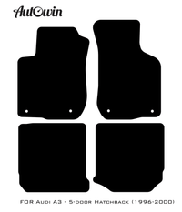Black Floor Mats for Audi A3 - 5-door Hatchback (1996-2000) | No Steps - AutoWin