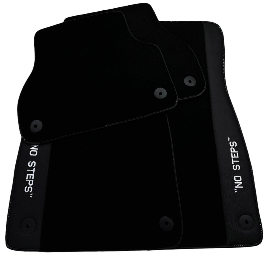 Black Floor Mats for Audi A4 - B7 Convertible (2006-2009) | No Steps - AutoWin