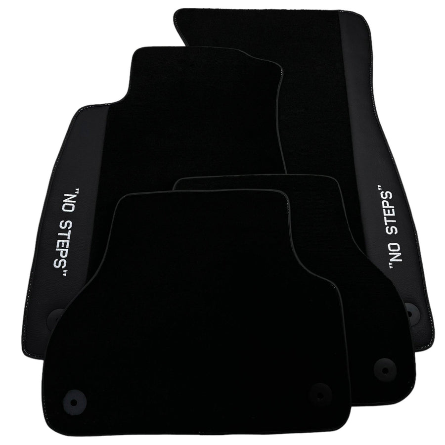 Black Floor Mats for Audi A6 - C5 Avant Facelift (2002-2004) | No Steps - AutoWin