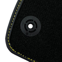 Black Floor Mats for Audi A6 - C6 Allroad Quattro (2006-2008) | Fighter Jet Edition - AutoWin