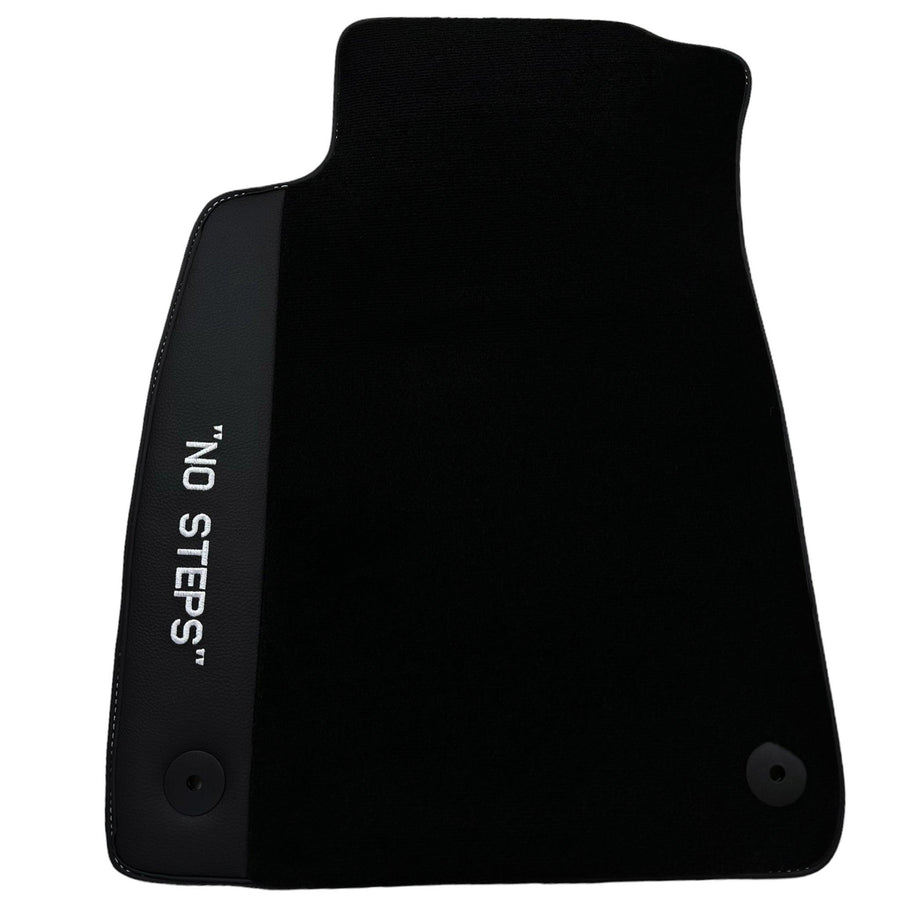 Black Floor Mats for Audi A6 - C6 Avant Facelift (2008-2011) | No Steps - AutoWin