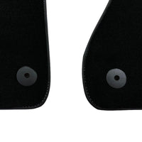 Black Floor Mats for Audi A6 - C6 Sedan Facelift (2008-2011) | No Steps - AutoWin