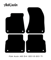 Black Floor Mats for Audi A8 D4 (2010-2017) | No Steps - AutoWin