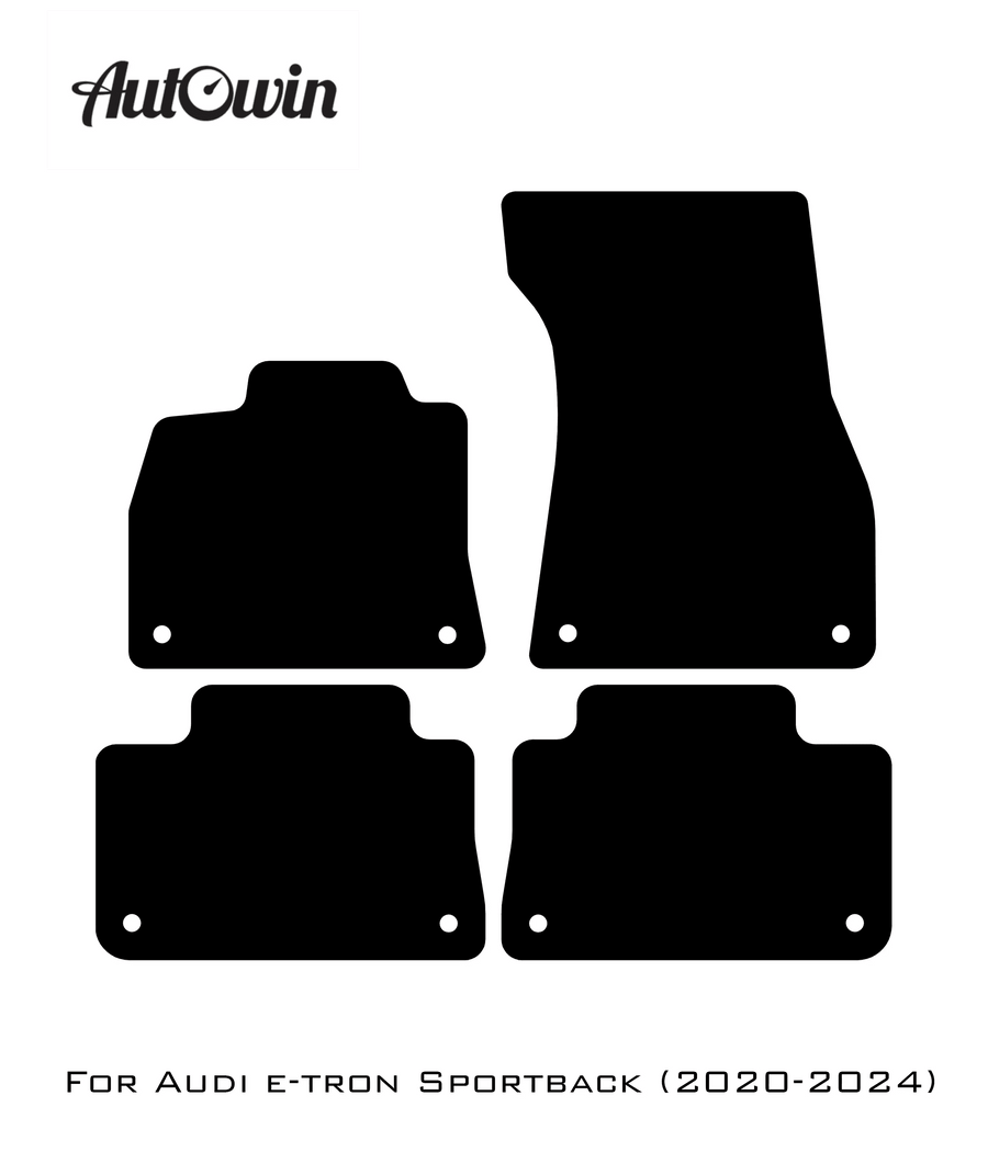 Black Floor Mats for Audi e-tron Sportback (2020-2024) | No Steps - AutoWin