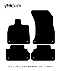Black Floor Mats for Audi Q5 FY Hybrid (2017-2023) | No Steps - AutoWin