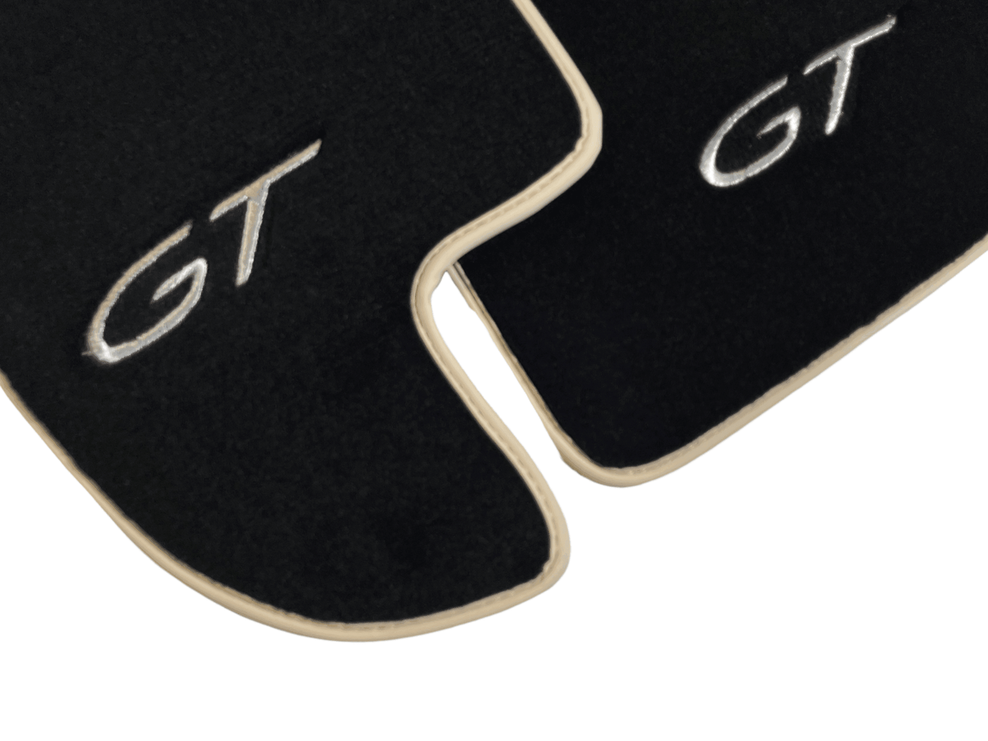 Black Floor Mats For Bentley Continental GT 2003–2011 With Beige Trim - AutoWin