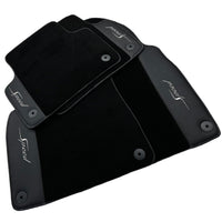 Black Floor Mats For Bentley Flying Spur (2013-2019) with Leather - AutoWin