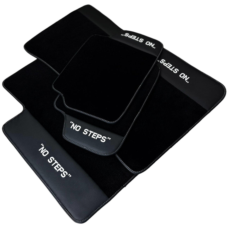 Black Floor Mats For BMW 3 Series E90 No Steps Edition - AutoWin