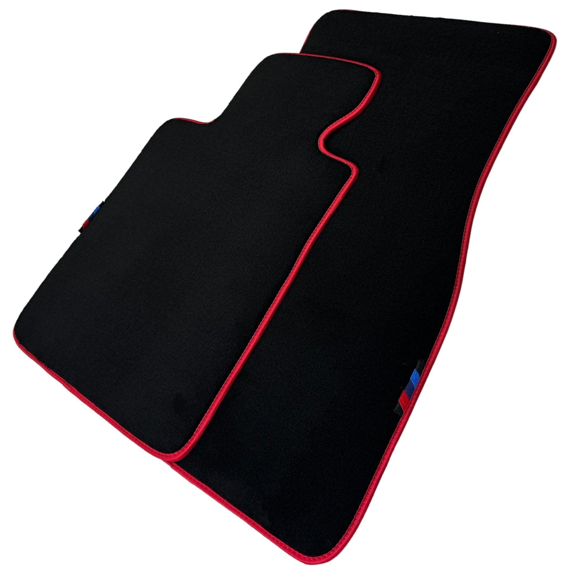 Black Floor Mats For BMW 3 Series E92 | Red Trim - AutoWin